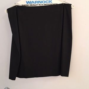 Gap black straight skirt with side slit